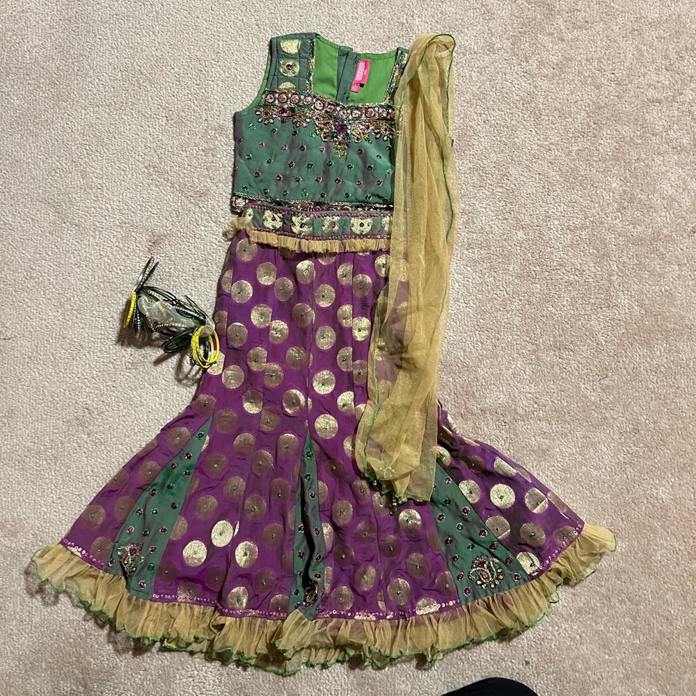 Girls Lengha choli formal wear 2-3 years old